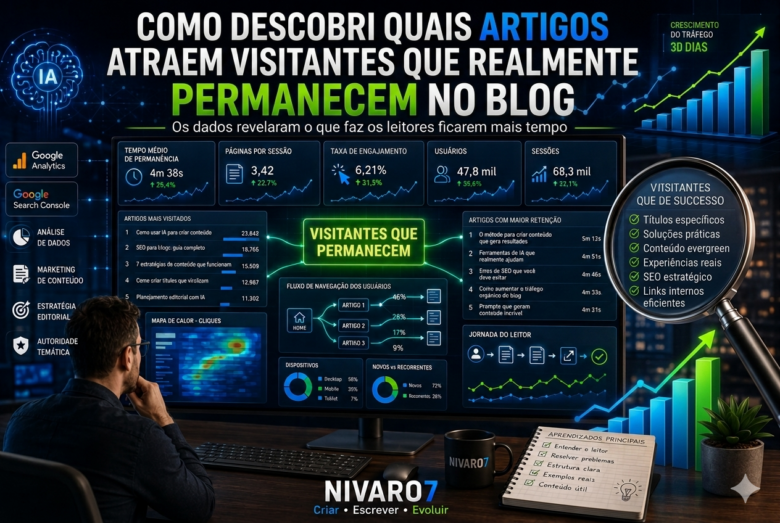 Como descobri quais artigos atraem visitantes que realmente permanecem no blog 10 ARTIGOS QUE ATRAEM VISITANTES QUE PERMANECEM NO BLOG