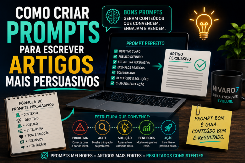 Como criar prompts para artigos persuasivos