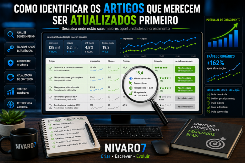 Espaco de trabalho para SEO e marketing