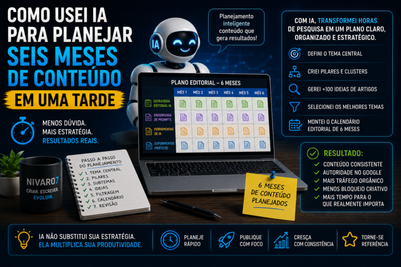 Como usei IA para planejar seis meses de conteúdo em uma tarde 8 Planejamento inteligente com IA
